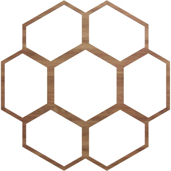 Ekena Millwork Florin Wood Fretwork Pierced Ceiling Medallion, Walnut, 32"OD x 11 1/4"ID x 3/8"T CMWP32X32X0375FOWA - main
